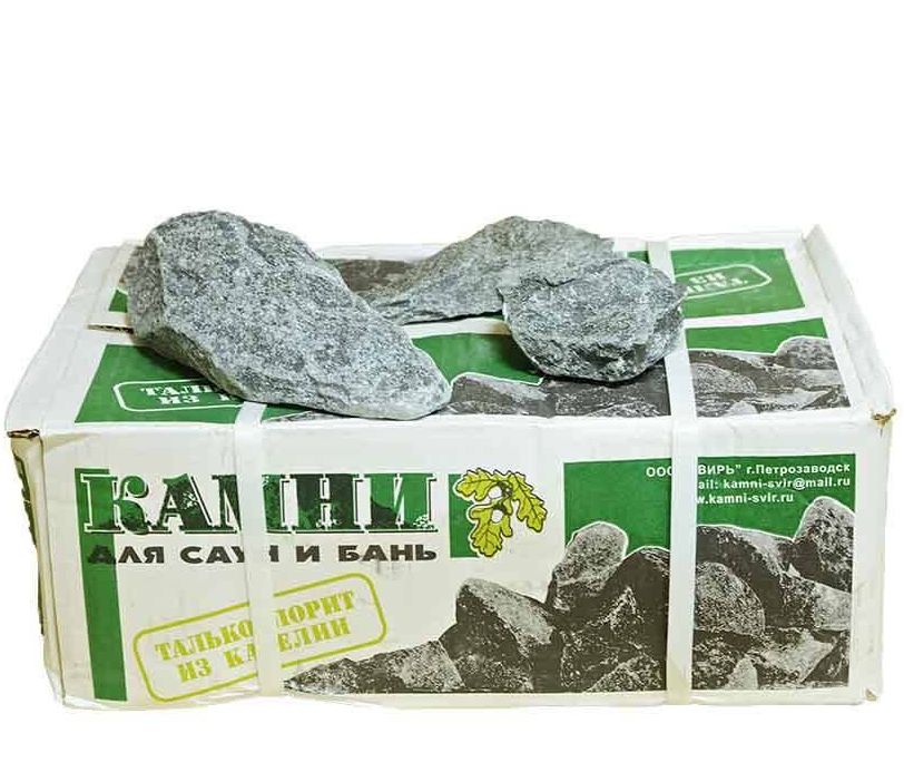 Камень для бани Талько - хлорит обвалованный 20 кг купить за 610 руб.