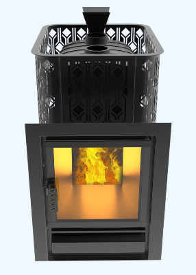 Печь для бани Black stove Verona 18 Закрытая каменка из нержавеющей стали купить за 72 000 руб.
