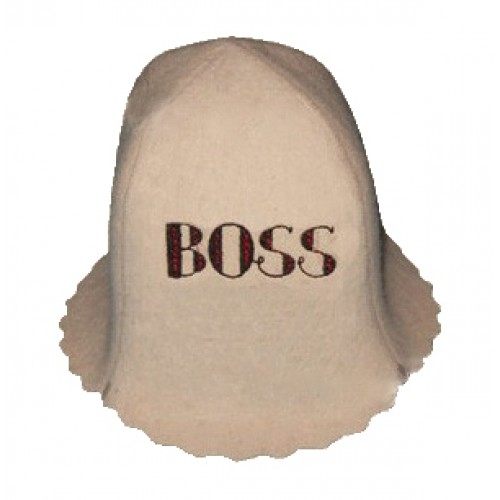 Шапка колокольчик с вышивкой "Boss" купить за 370 руб.