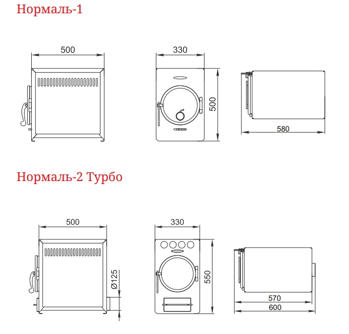 Отопительная печь tmf нормаль батарея