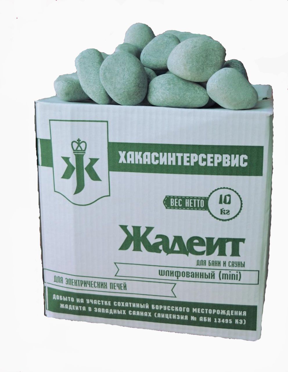 Камень для бани Жадеит шлифованный мини 10 кг купить за 1 490 руб.