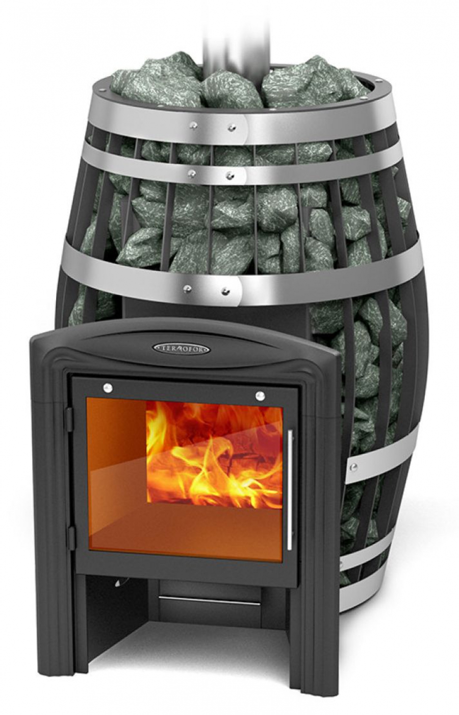 Печь для бани TMF Саяны XXL 2015 Inox Витра с теплообменником купить за 43 850 руб.