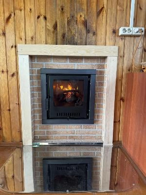 Установка банной печи Варвара Паленица с боковым баком для воды купить за 
