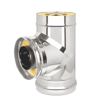 Сэндвич-тройник Нерж+Нерж (AISI 430/0,8мм) 90° д.200х300 купить за 5 252 руб.