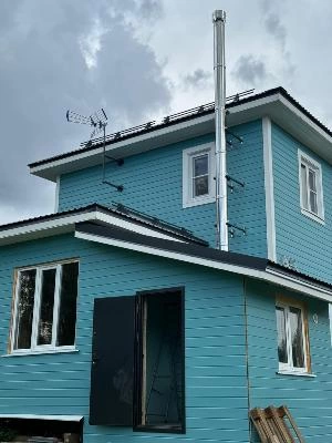 Монтаж и установка дымохода для отопительной печи купить за 