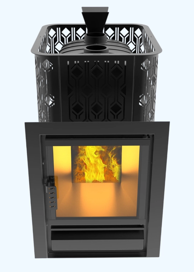 Печь для бани Black stove Verona 26 Закрытая каменка из нержавеющей стали купить за 73 990 руб.