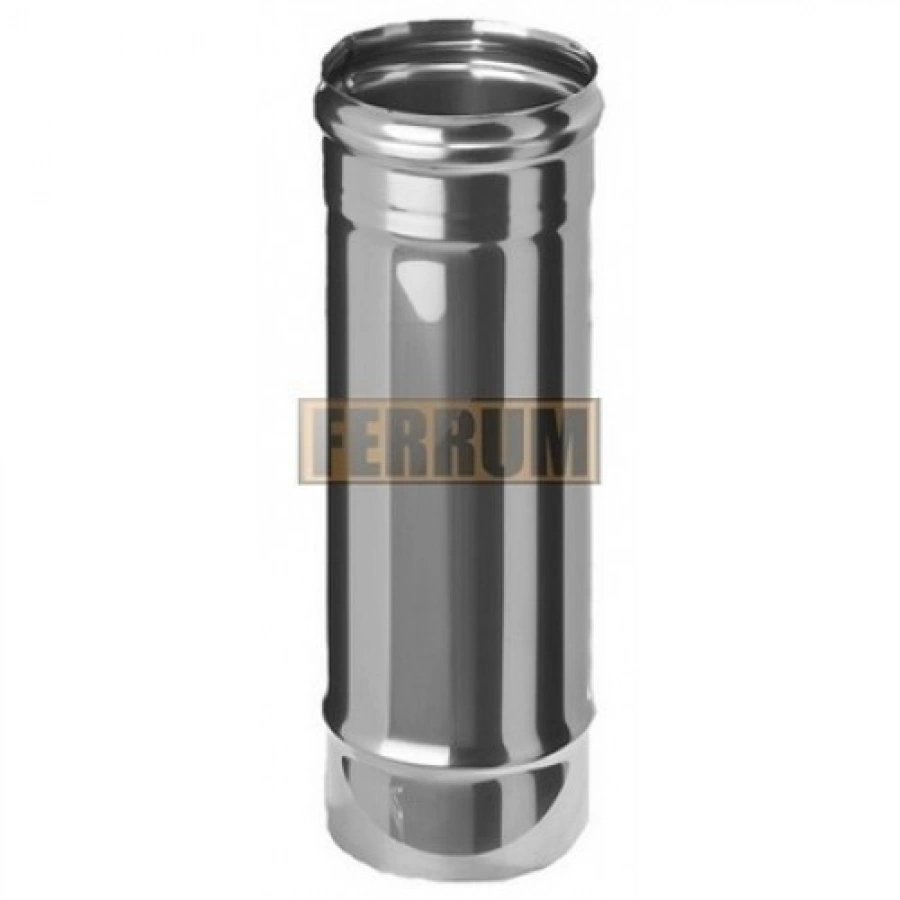 Дымоходы из нержавеющей стали 115. Труба сэндвич 115/200 нерж. Труба печная нержавейка 115. Дымоходы из нержавеющей стали 115. Дымоход 0,5м (430/0,5 мм) ф280 {хром}.