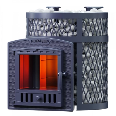 Печь для бани Технолит Искандер ЗК 18 (П2) Pro в сетке Ураган купить за 61 000 руб.