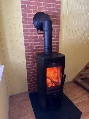 Монтаж печи-камина Everest H12M в дачном доме купить за 