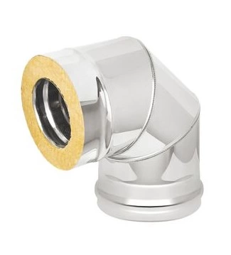 Сэндвич-колено Нерж+Нерж (AISI 430/0,5мм) 90° д.115х200 купить за 2 312 руб.